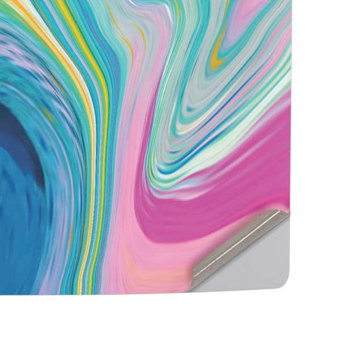 Rainbow Marble by Etta Vee PS5 Pro Disk Console Skin
